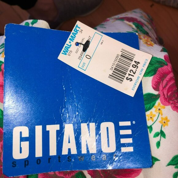 Vintage Gitano Large Floral Button Up Shirt Accent Cottage Whimsy Boho NWT - Picture 6 of 9